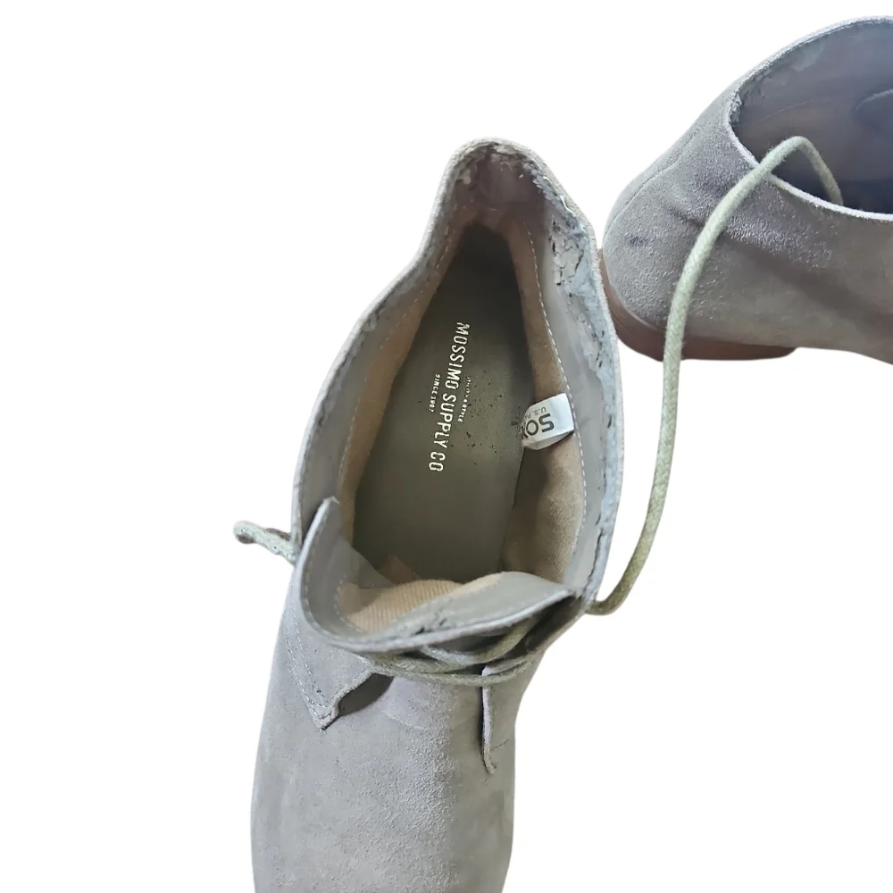 Mossimo Supply Co. Tan Women's Flats Suede Lace-up Size 8.5